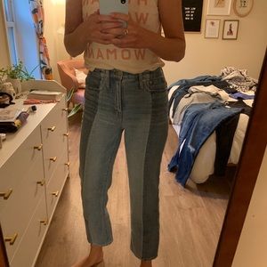 Madewell Patchwork Classic Straight Jean